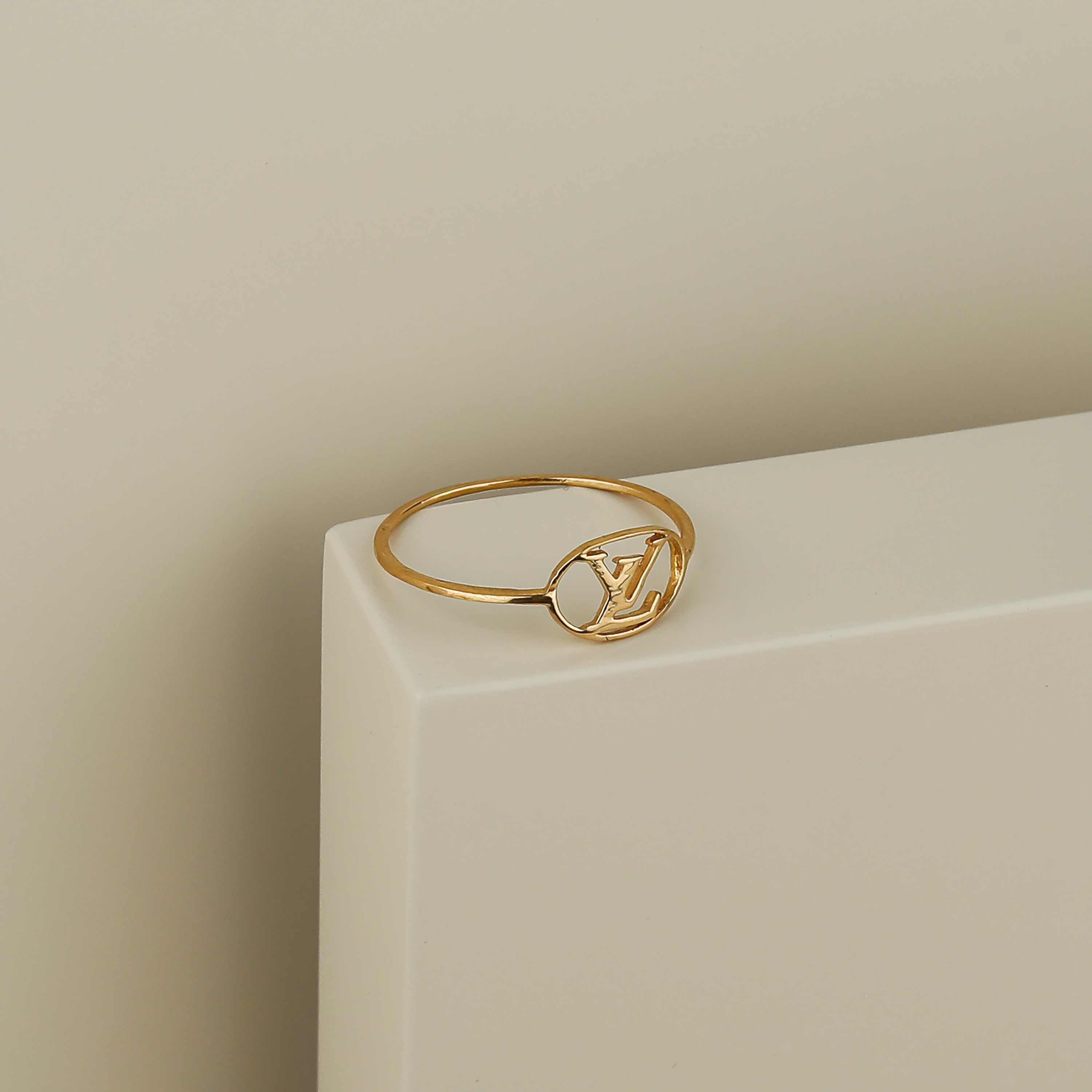 18 karat gold ring, Turkish made - (H-1046)